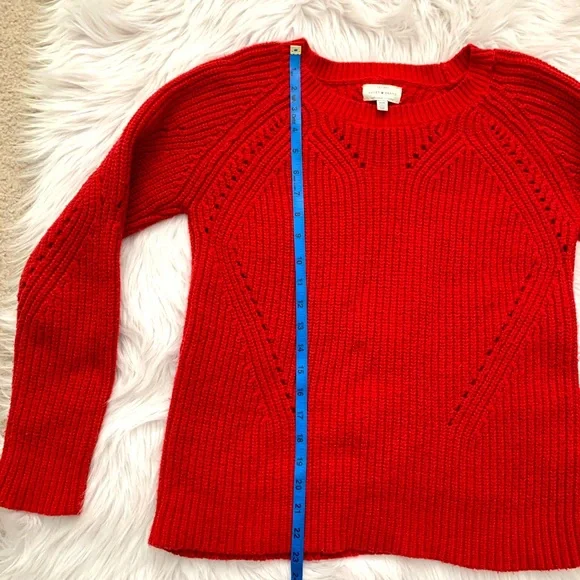 LUCKY 🍀 BRAND pullover pointelle sweater - Picture 12 of 12